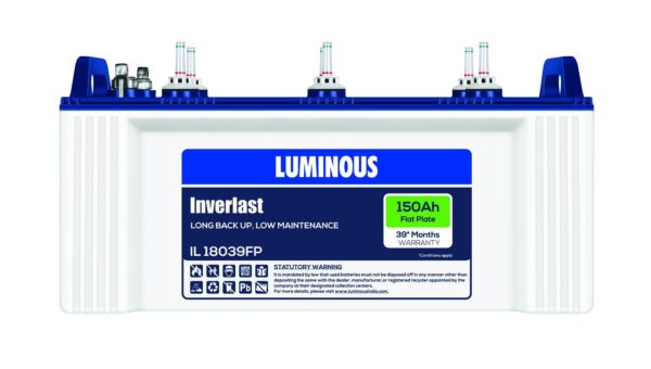 Luminous IL 18039FP - 150AH Flat Plate Battery