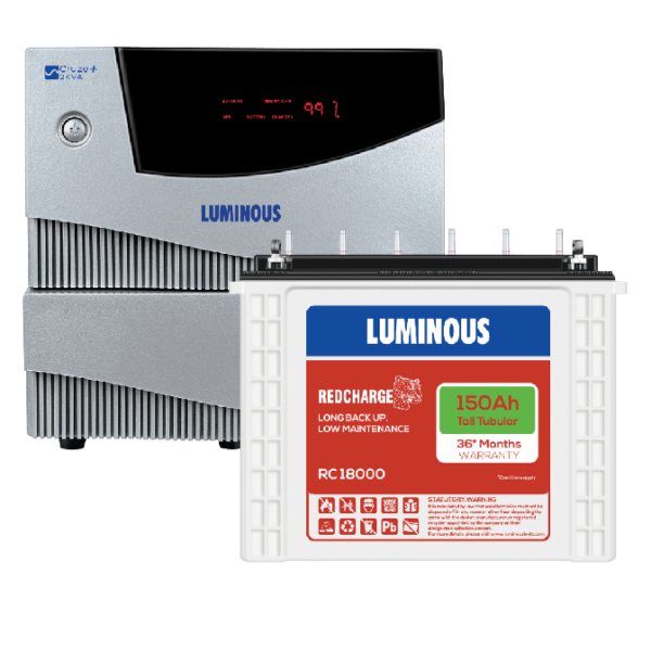 Cruze 2KVA Inverter and Red charge RC 18000 Tall Tubular Battery