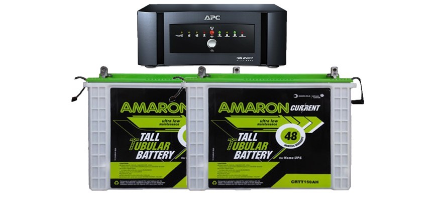 Apc Bi1500 Inverter And Amaron Cr Ar150tt54 150ah Tall Tubular Battery Dvolt Automation