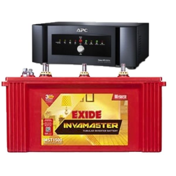 APC BI850 Inverter And Exide IMST1500 150AH Tubular Battery