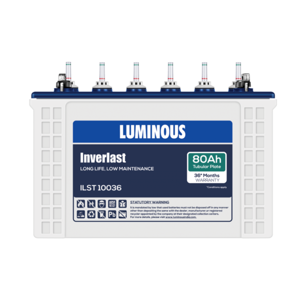Luminous ILST 10036 - 80AH Tubular Battery
