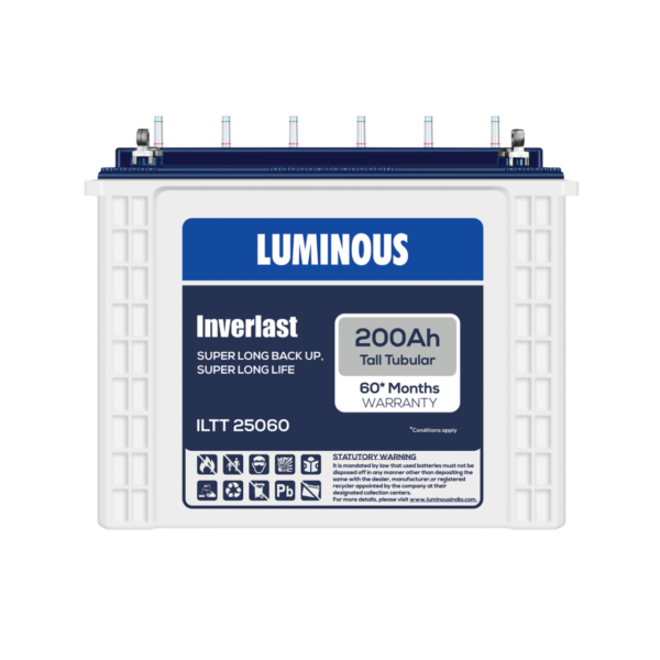 Luminous ILTT 25060 - 200AH Tall Tubular Battery