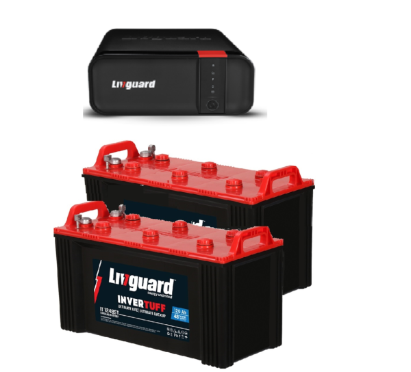 Livguard LGS 1700 Inverter and IT 1248ST 120AH Tubular Battery