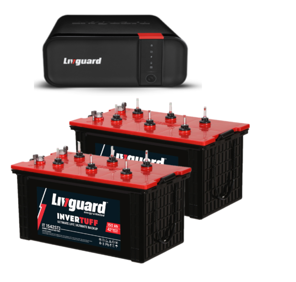 Livguard LGS 1700 Inverter and IT 1542STJ 150AH Tubular Battery